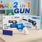 Soldier 2 in 1 Soft Darts and water shooting Gun (Random Color) (648-38)