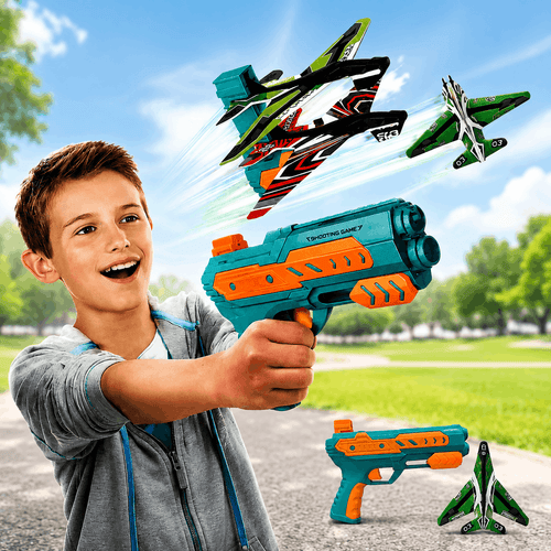 Air Battle 2 In 1 Plane Flying Launcher Gun (508-22)