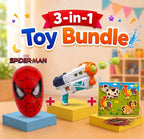 3-in-1 Kids Mask, Water Gun & Lacing Puzzle Toy Bundle (2025-34/648-28/BJ0053)