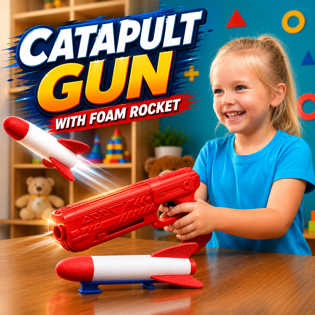 Catapult Gun With Foam Rocket For Kids (FM-24)