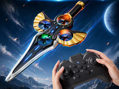 RC Flying Sword Drone – LED Remote Control Toy (YH996)
