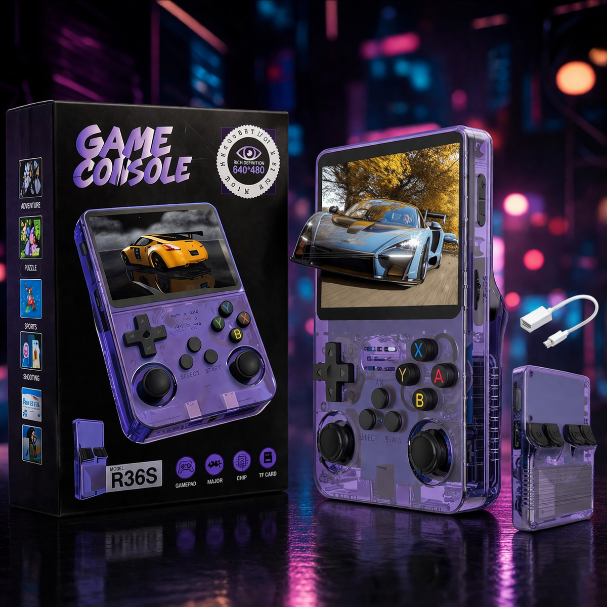 R36S Retro Handheld Gaming Console For Kids & Adults (R36S)