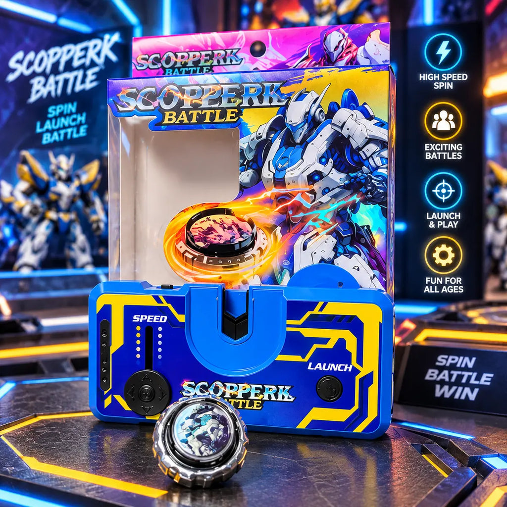 Electronic Beyblade Launcher Toy For Kids (Random Color)