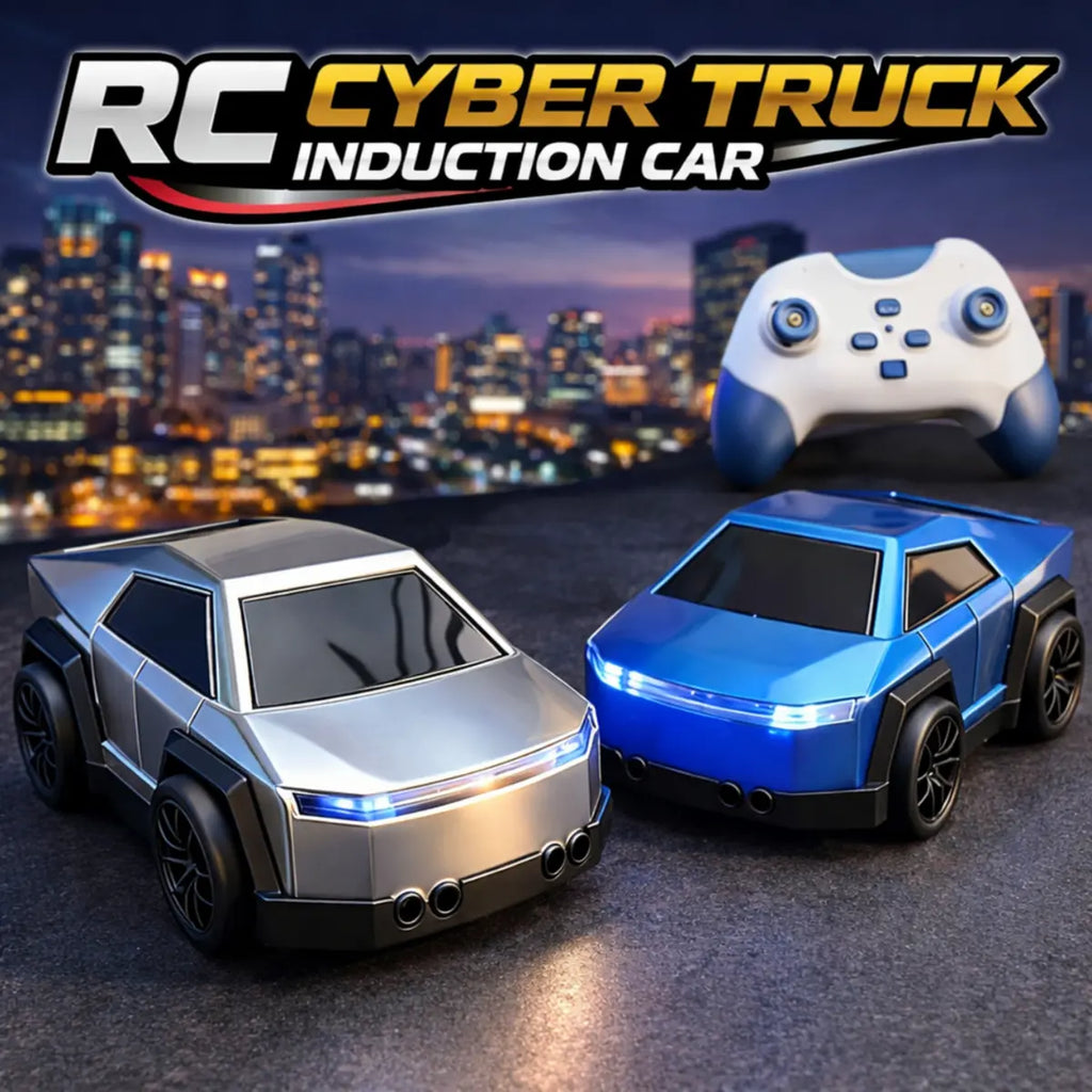 Mini RC Cyber Truck Smart Racing Induction Car with Lights & Sound (358-9)