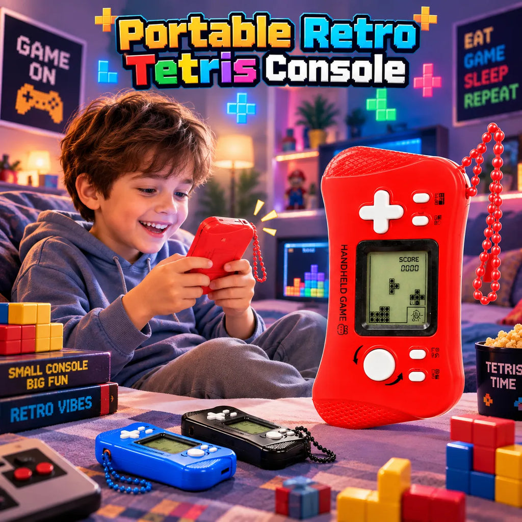 Portable Retro Tetris Console Brick Game for Kids (8800)
