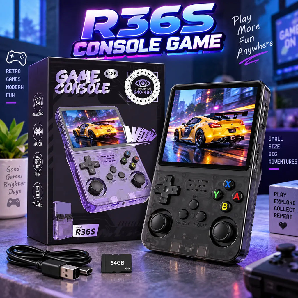 R36S Retro Handheld Gaming Console For Kids & Adults (R36S)
