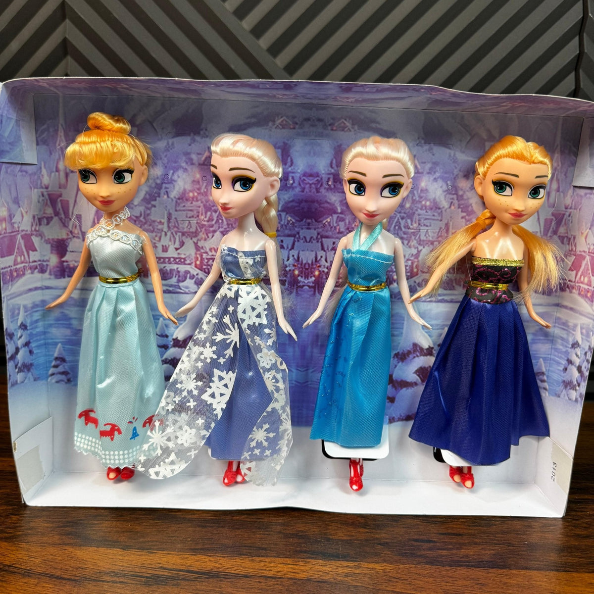 4-in-1 Frozen Princess Dolls Set for Girls