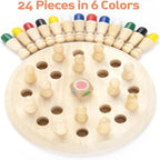Wooden Memory Chess Matching Game (2025-42)