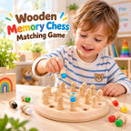 Wooden Memory Chess Matching Game (2025-42)