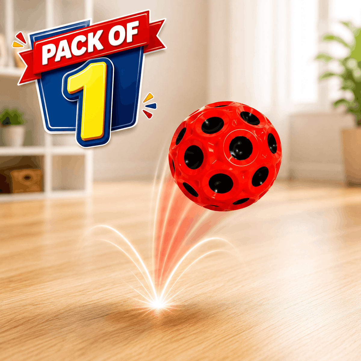Bouncy Ball Anti-fall Moon Shape (Random Color)