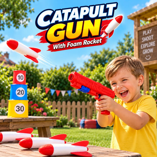 Catapult Gun With Foam Rocket For Kids (FM-24)