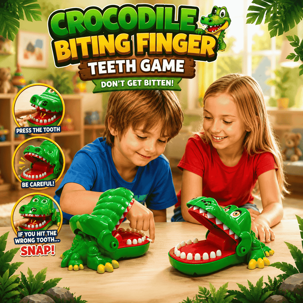 Crocodile Biting Finger Teeth Toys Game for Kids (8200B-1)