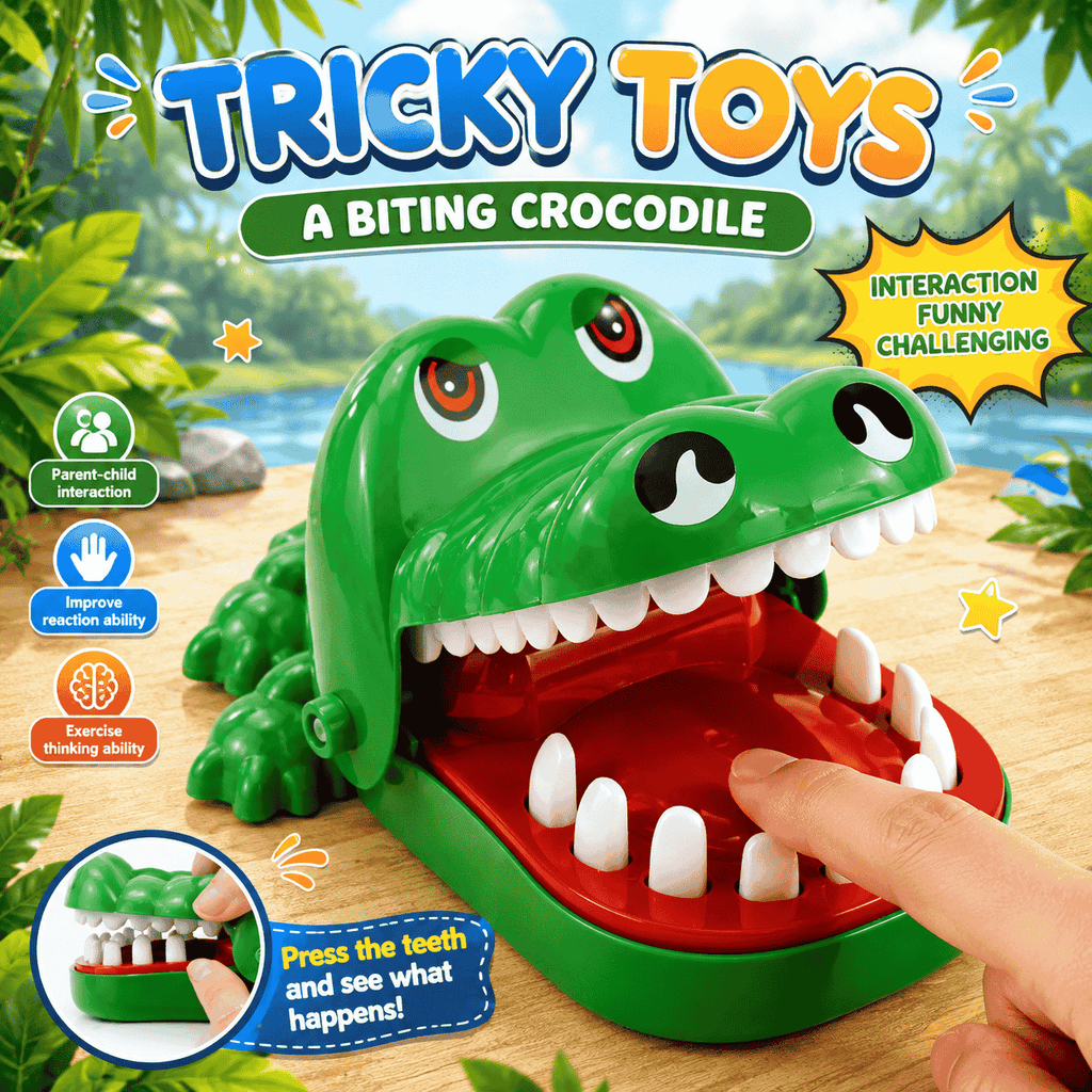Crocodile Biting Finger Teeth Toys Game for Kids (8200B-1)