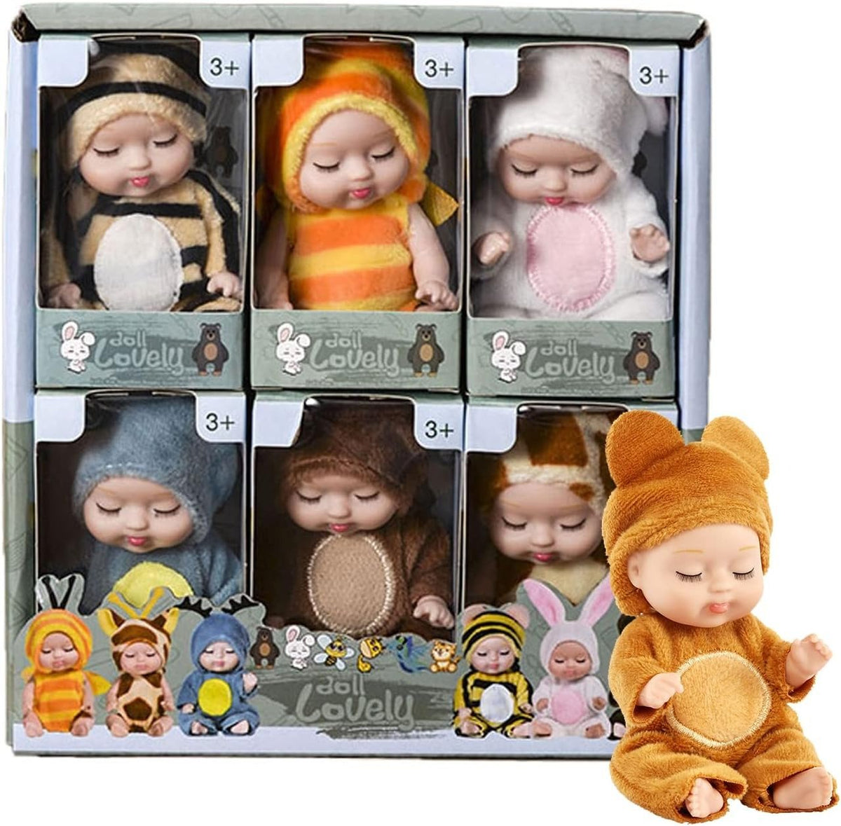 Mini Cute Sleeping Baby Dolls For Kids