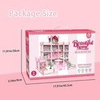 DIY Dreamy Pink Doll house villa Playset