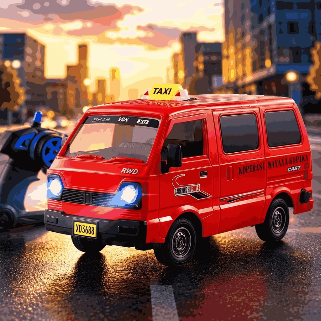 Remote Control Taxi Van for Kids (3688-G169A)