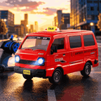 Remote Control Taxi Van for Kids (3688-G169A)
