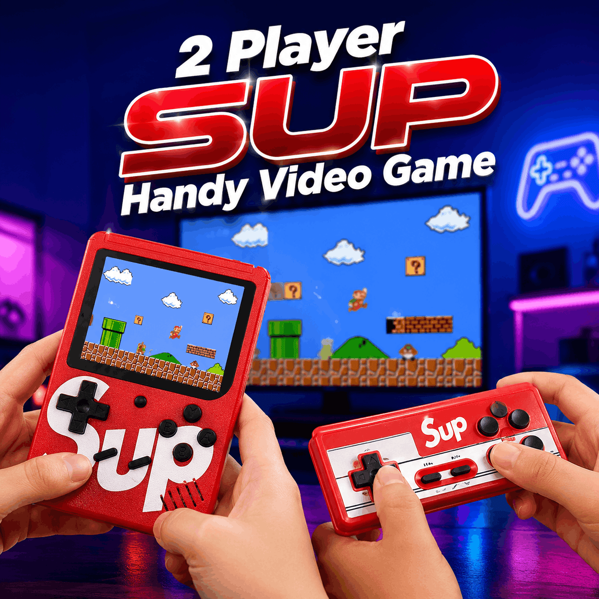 2 Player SUP Handy Video Game Box